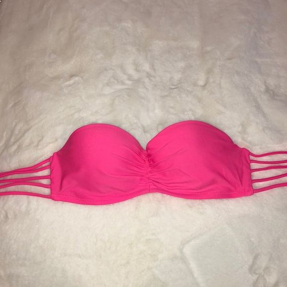 Target Hot Pink Strapless Bikini Top - Picture 2 of 4